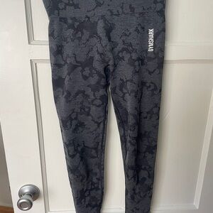 Gymshark Black and Gray camo Leggings